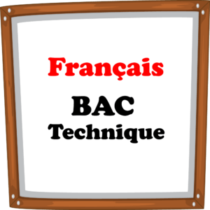 Français BAC Tech